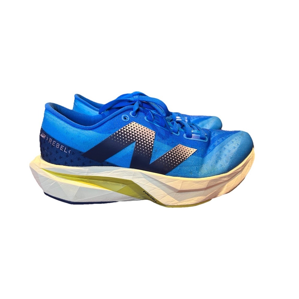 New Balance FuelCell Rebel V4 Women's‎ Size 8 SPICE BLUE/LIMELIGHT Running Shoe